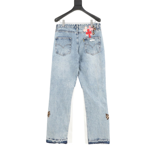 Chrome Hearts Gallery Dept Cross Patch Flared Jeans product detail 2