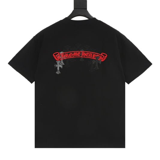 Chrome Hearts Clustered Cross Embroidered T-Shirt product detail 2