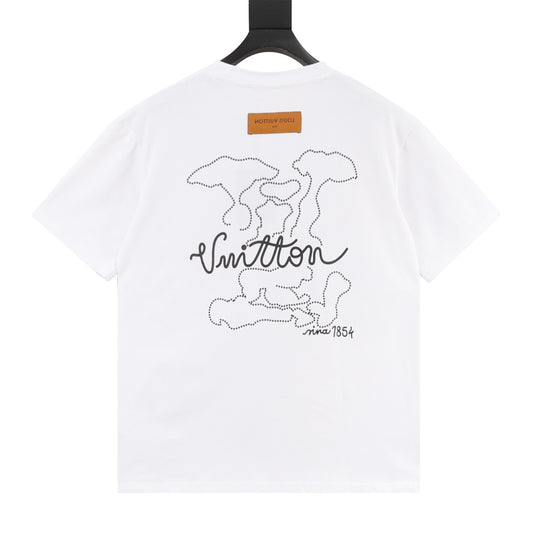 Louis Vuitton Cloud Letter Logo Print T-Shirt product detail 2