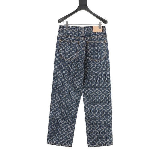 Louis Vuitton Monogram Side-Trim Washed Jeans product detail 2