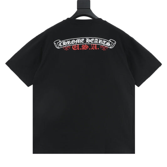 Chrome Hearts Red Label Scroll T-Shirt product detail 2