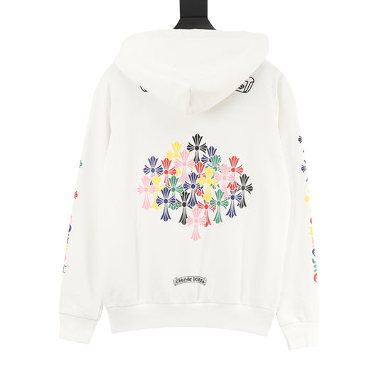 Chrome Hearts Multicolor Cross Print Hoodie product detail 2