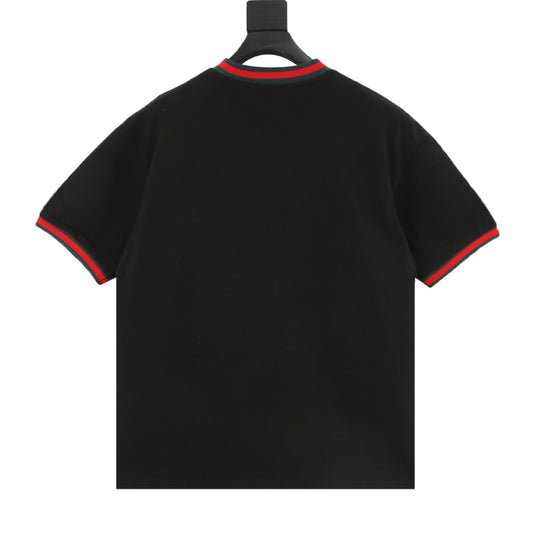 Gucci Letter Embroidered Web-Rib T-Shirt product detail 2
