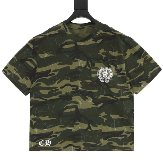 Chrome Hearts Camo Flag Print T-Shirt product detail 2