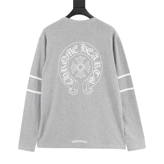 Chrome Hearts No. 33 Gothic Script Cross Print Long-Sleeve T-Shirt product detail 2