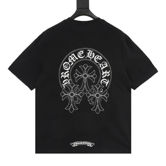 Chrome Hearts Gothic Script Cross T-Shirt product detail 2