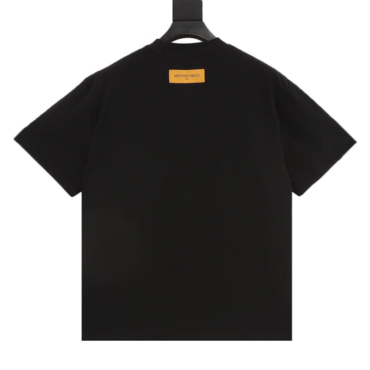 Louis Vuitton Three-Flower Sketch Embroidered T-Shirt product detail 2