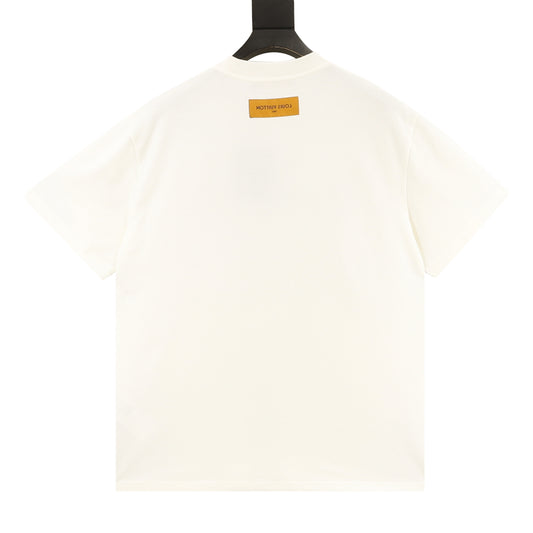Louis Vuitton Three-Flower Grain Embroidered T-Shirt product detail 2