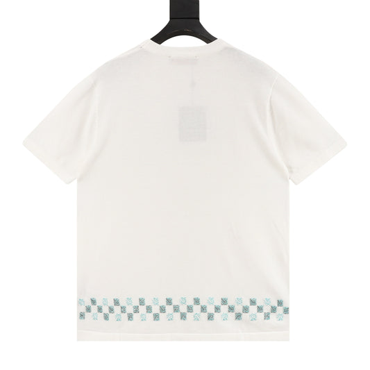 Louis Vuitton Beaded Damier Embroidered Knit T-Shirt product detail 2