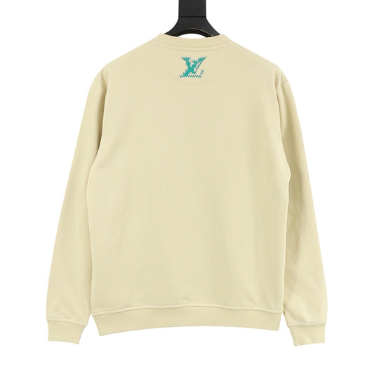 Louis Vuitton 26FW Embroidered Logo Sweatshirt - Grey product detail 2
