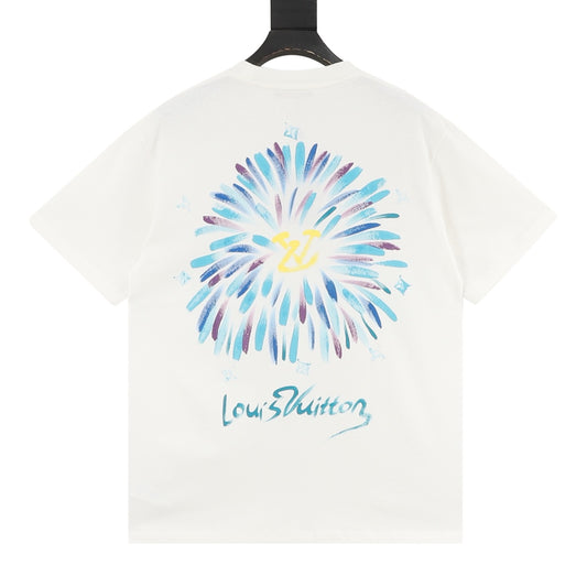 Louis Vuitton Watercolor Firework Print T-Shirt product detail 2