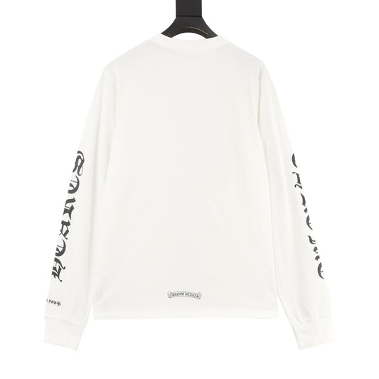 Chrome Hearts Gothic Script Collar Long-Sleeve T-Shirt product detail 2