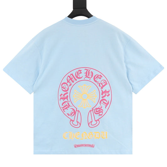 Chrome Hearts Horseshoe Cross Print T-Shirt product detail 2