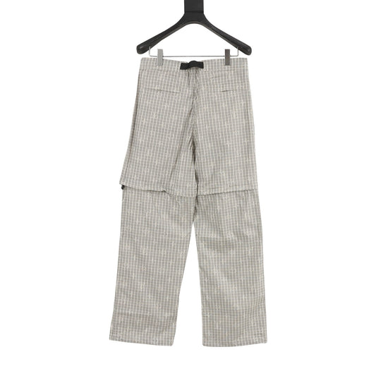 Louis Vuitton Monogram Convertible Check Trousers - Black product detail 2
