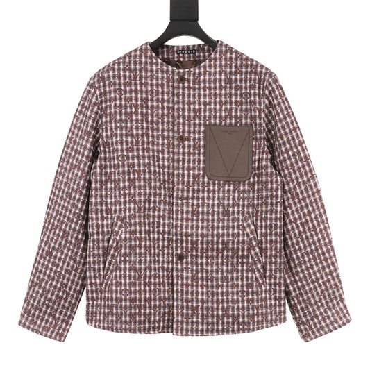 Louis Vuitton Monogram Collarless Tweed Jacket product detail 2
