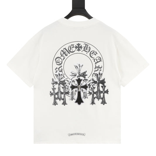 Chrome Hearts Leather Patch Cross T-Shirt product detail 2