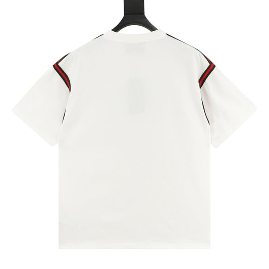 Gucci Web-Stripe Sleeve Embroidered T-Shirt product detail 2