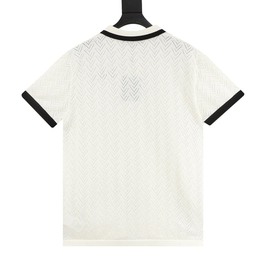 Louis Vuitton Color-Block Letter Knit Polo Shirt product detail 2
