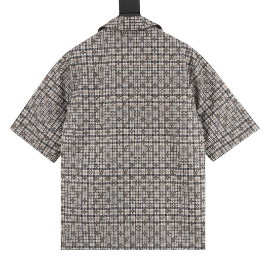 Louis Vuitton Monogram Check Short-Sleeve Shirt product detail 2