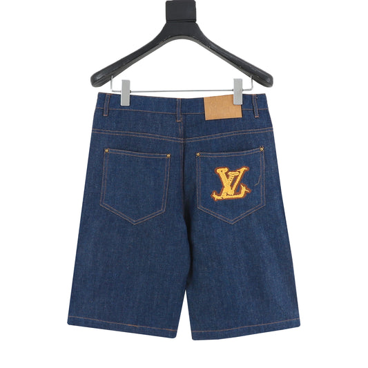 Louis Vuitton Rope Embroidered Denim Shorts product detail 2