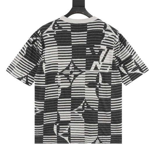 Louis Vuitton Stripe Monogram Jacquard Knit T-Shirt product detail 2