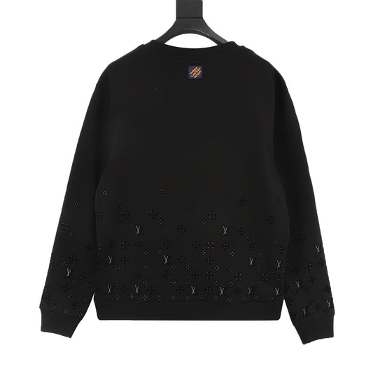 Louis Vuitton Gradient Flocked Logo Sweatshirt - Black product detail 2