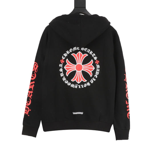 Chrome Hearts Red Cross Print Zip Jacket product detail 2
