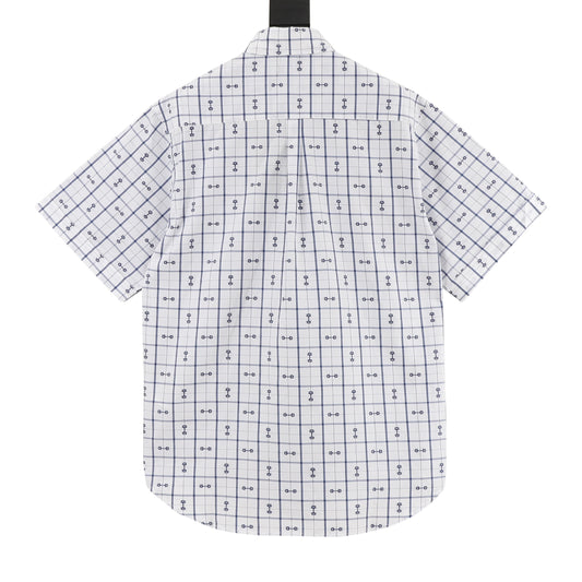 Gucci Horsebit Jacquard Short-Sleeve Shirt product detail 2