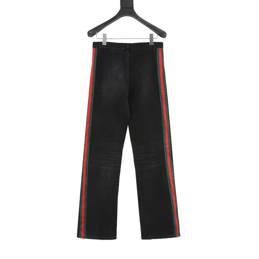 Gucci Web-Stripe Slim Straight Jeans product detail 2