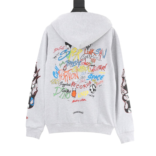 Chrome Hearts Graffiti Letter Print Hoodie product detail 2