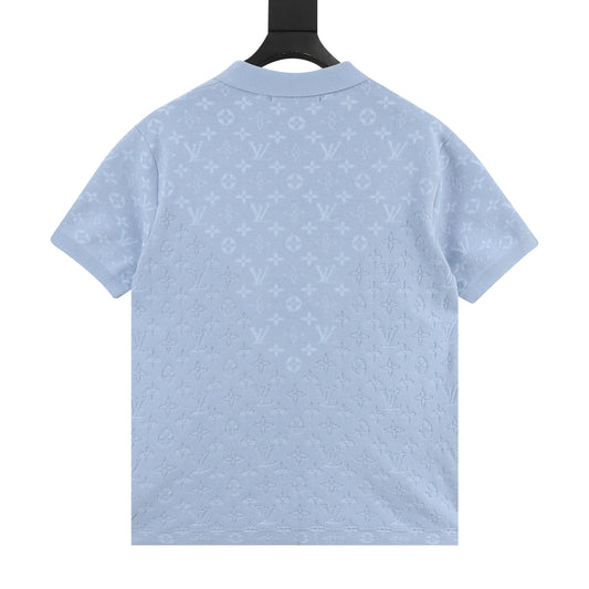 Louis Vuitton Tonal Monogram Jacquard Knit Polo Shirt product detail 2