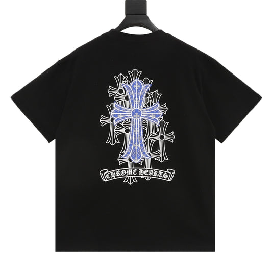 Chrome Hearts Blue Multi-Cross T-Shirt product detail 2