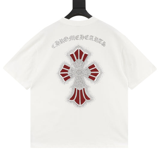 Chrome Hearts Rhinestone Cross T-Shirt product detail 2