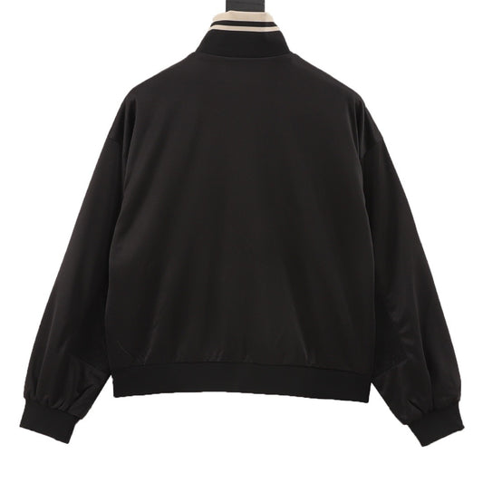 Gucci Openwork Double G Embroidered Half-Zip Jacket product detail 2