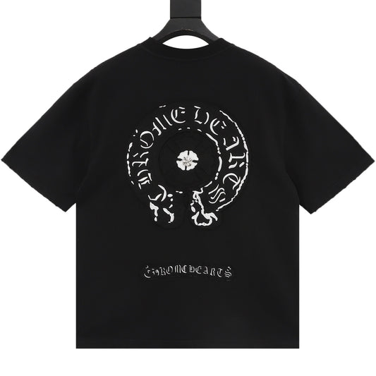 Chrome Hearts Horseshoe Cross Patch T-Shirt product detail 2