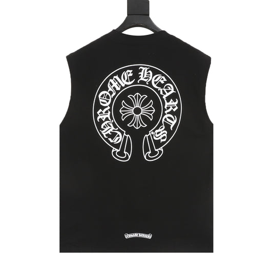Chrome Hearts Gothic Script Horseshoe Tank Top product detail 2