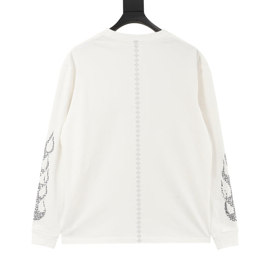 Chrome Hearts Vertical Cross Back Print Long-Sleeve T-Shirt product detail 2
