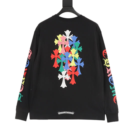 Chrome Hearts Miami Multicolor Cross Print Long-Sleeve T-Shirt product detail 2