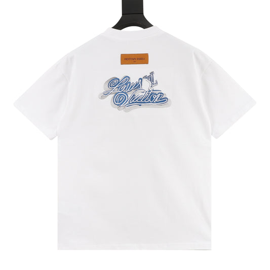 Louis Vuitton Front-and-Back Logo Embroidered T-Shirt product detail 2
