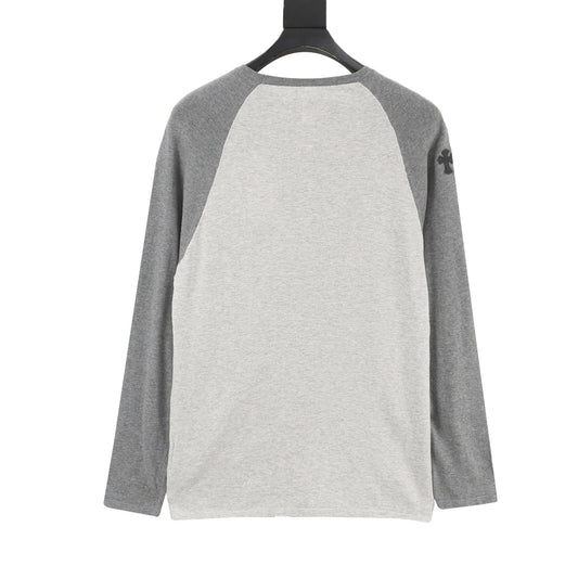 Chrome Hearts Logo Embroidered Contrast Knit Long-Sleeve Top product detail 2