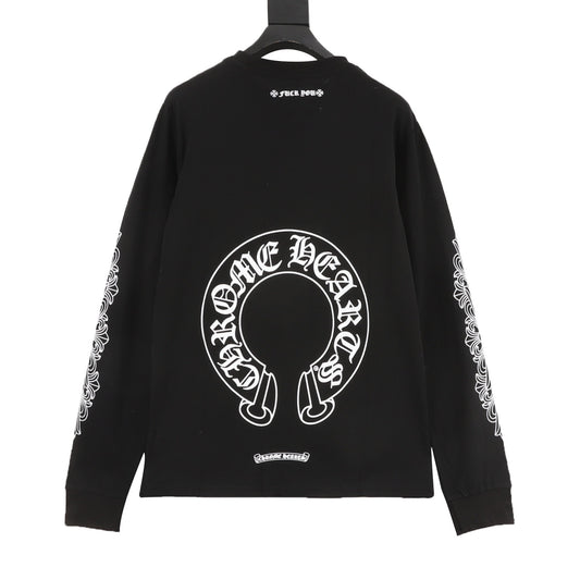 Chrome Hearts Outline Horseshoe Long-Sleeve T-Shirt product detail 2