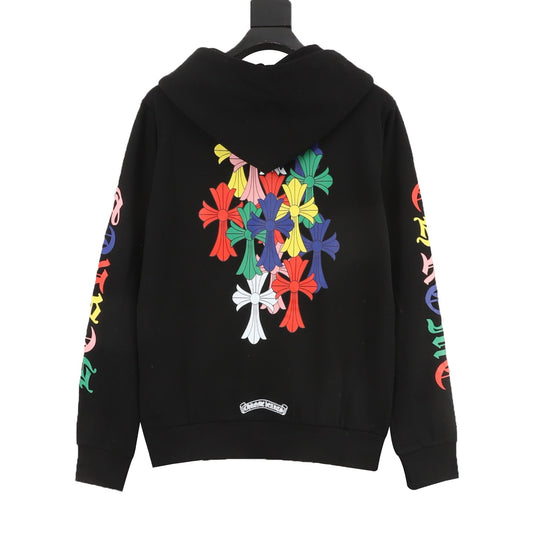 Chrome Hearts Multicolor Gothic Script Hoodie product detail 2