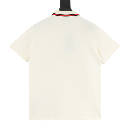 Gucci Dragon Pocket Flame Embroidered Polo Shirt product detail 2
