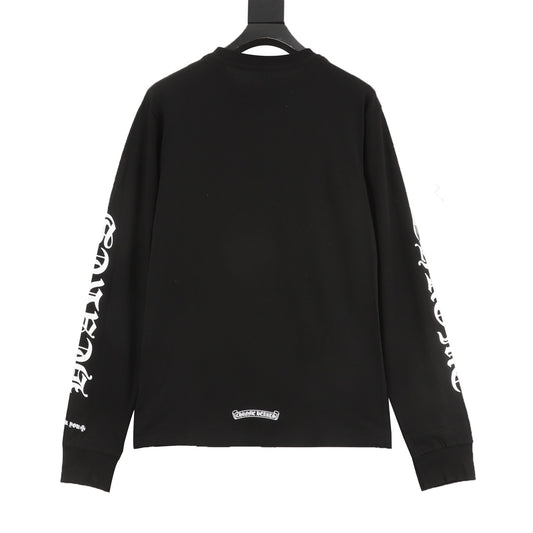Chrome Hearts Gothic Script Collar Long-Sleeve T-Shirt product detail 2