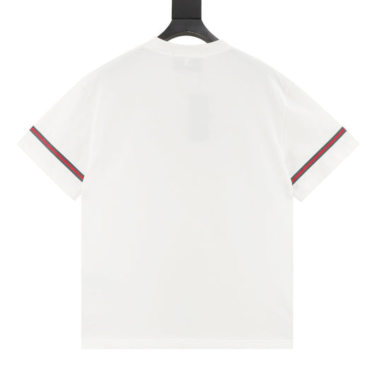 Gucci Web-Stripe Raised Embroidered T-Shirt product detail 2