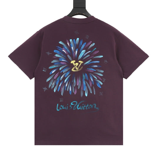 Louis Vuitton Watercolor Firework Print T-Shirt product detail 2