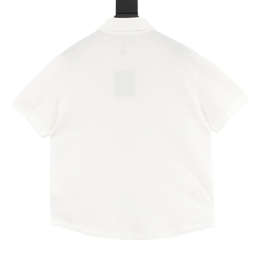 Louis Vuitton Damier Leather-Label Pique Polo Shirt product detail 2