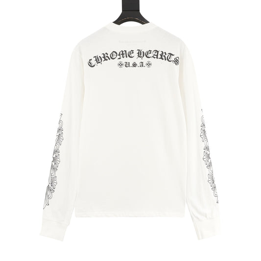 Chrome Hearts Gothic Script Back Print Long-Sleeve T-Shirt product detail 2