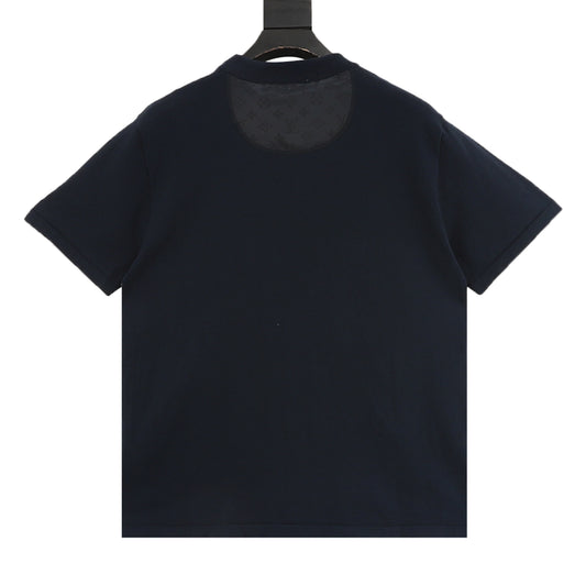 Louis Vuitton Knit-Jacquard Nylon-Trim T-Shirt - Black product detail 2
