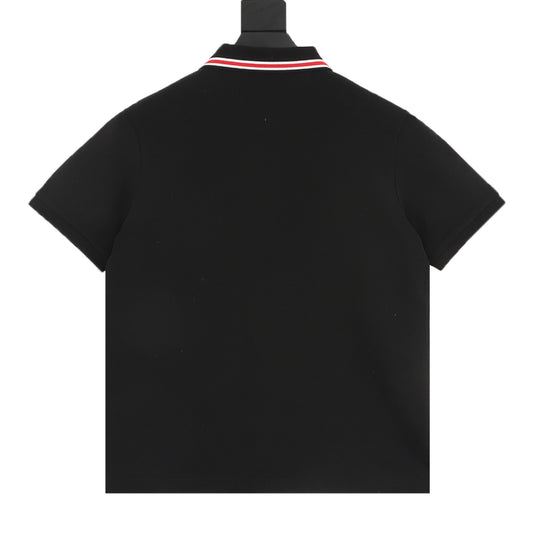 Gucci Dragon Pocket Flame Embroidered Polo Shirt product detail 2